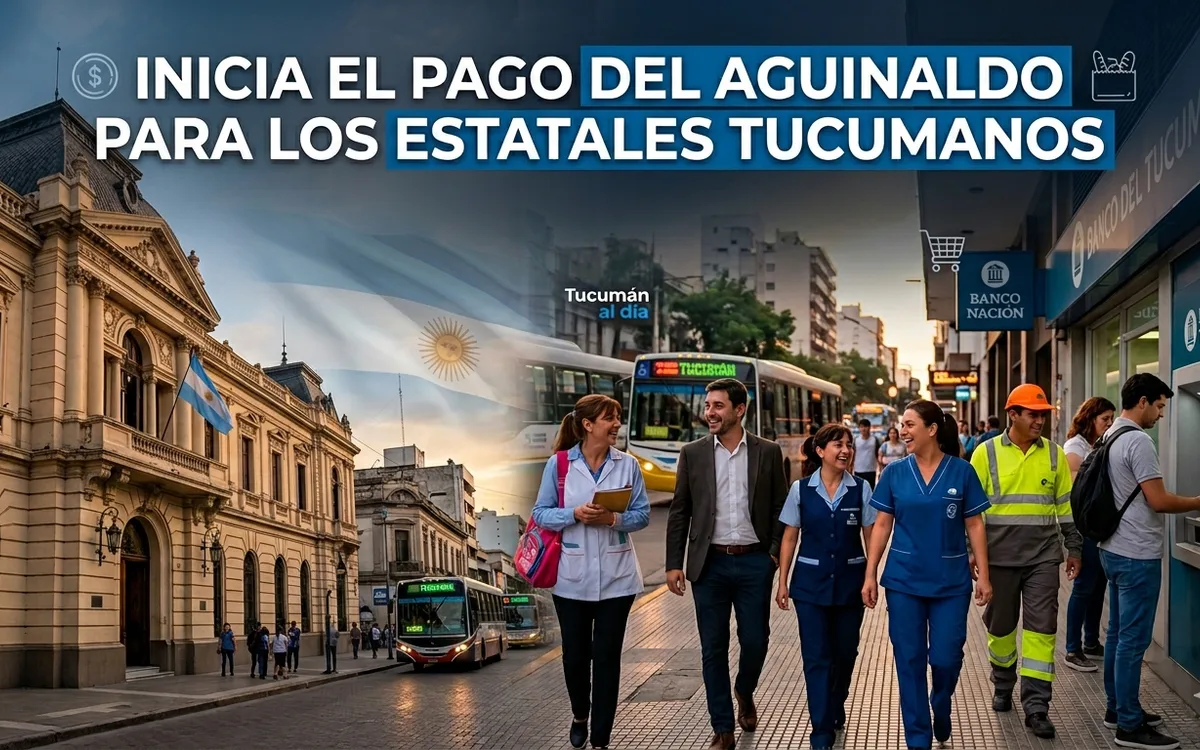 Aguinaldo para empleados públicos: arranca el pago esta semana.