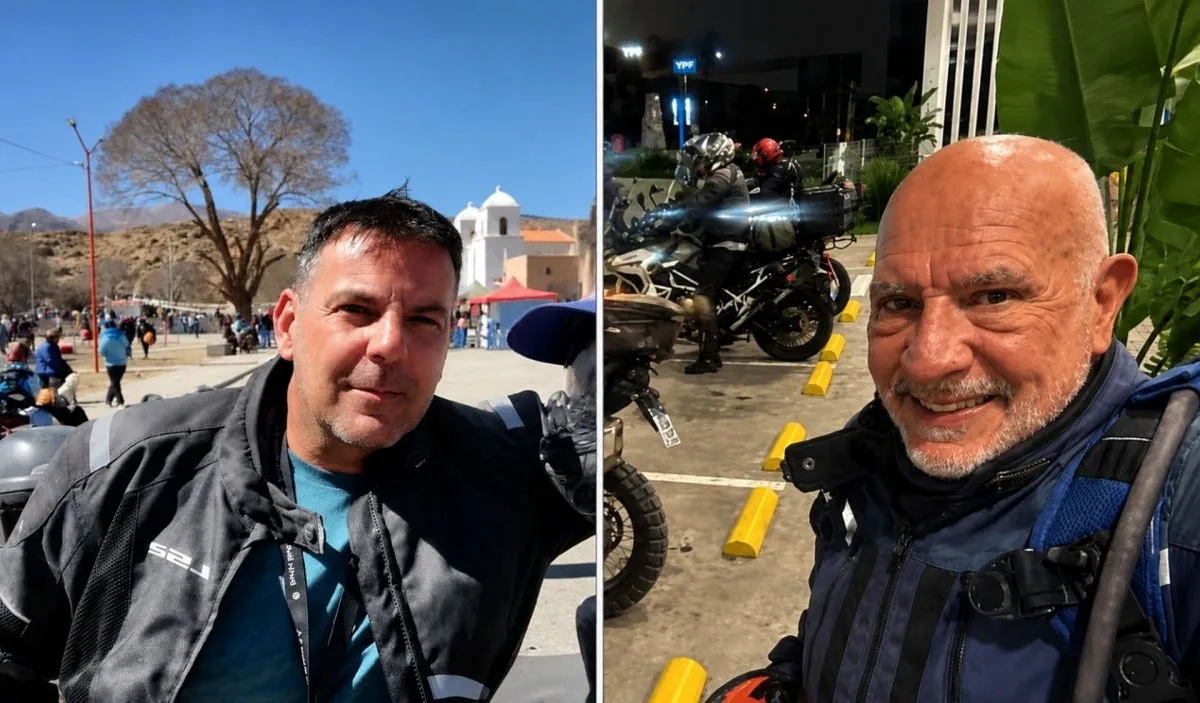 Dolor en el motociclismo tucumano: amigos y familiares despidieron a Becker y Blasco.