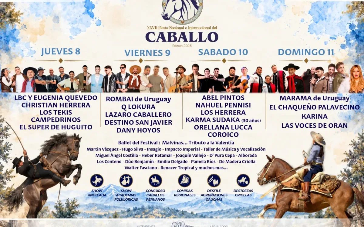 Trancas se viste de gala: todo listo para una nueva edición de la emblemática Fiesta del Caballo.